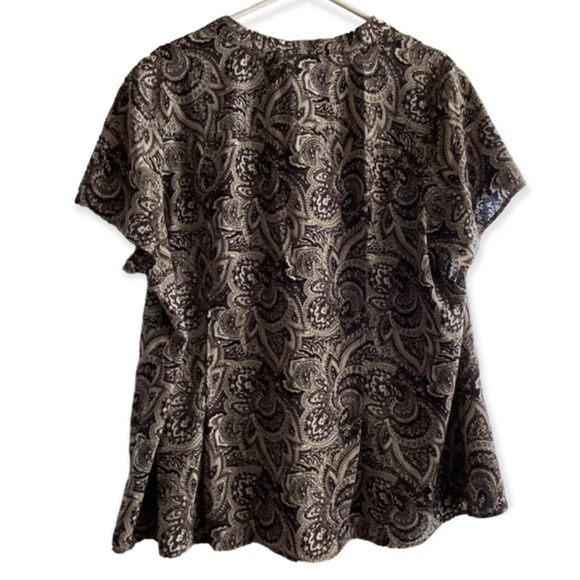 Croft & Barrow Shirt Women’s Button Down Top Size 2X - Picture 2 of 6